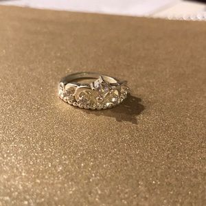 Silver princess ring size 8